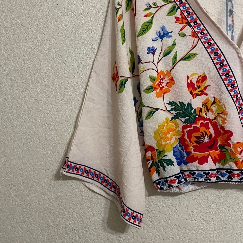 Floral Embroidered Kimono Top - Picture 3 of 7
